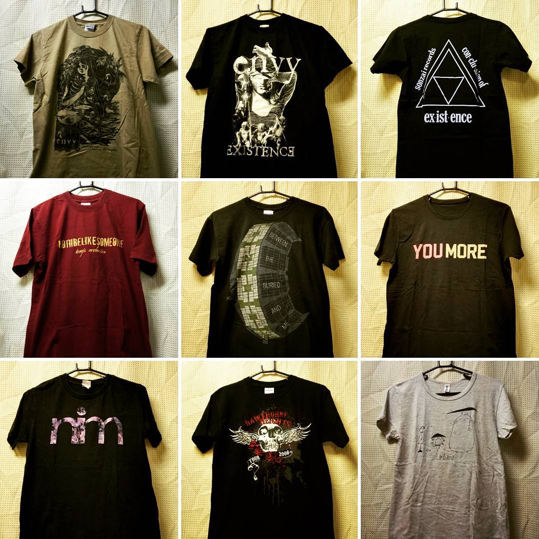 最大65%割り引き】envyのバンドTシャツ 結晶円モチーフ ブラック  